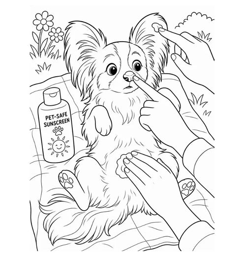 Umka in Arizona: A Desert Adventure coloring book sample page, Umka Papillon