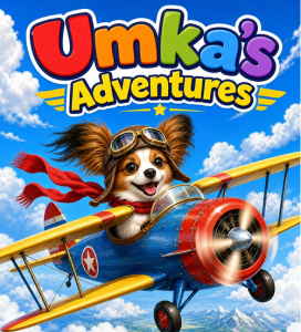 Umka Coloring Book cover, Umka Papillon